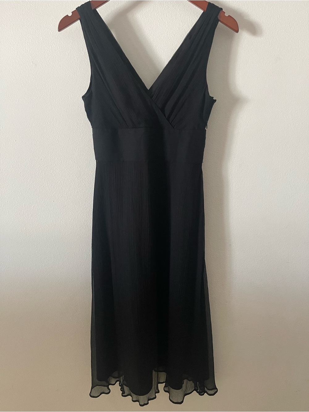 Vintage J Crew Black Sophia Sleeveless V-Neck Women's Dress Sz 4